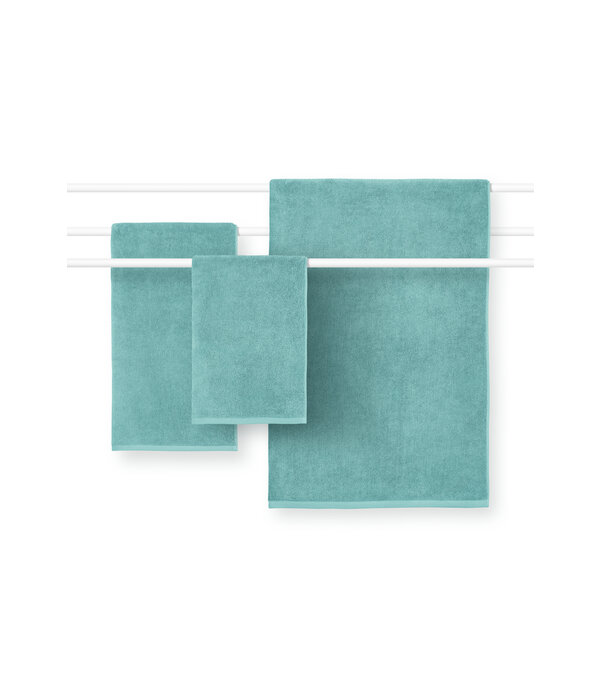 Schlossberg handdoekenlijn Coshmere turquoise GOTS, biologisch katoen, vanaf