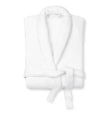 Schlossberg Coshmere wit (blanc) badjas  GOTS, biologisch katoen