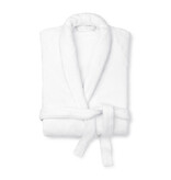 Schlossberg Coshmere wit (blanc) badjas  GOTS, biologisch katoen