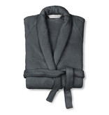 Schlossberg Coshmere ombre (donker grijs) badjas  GOTS, biologisch katoen