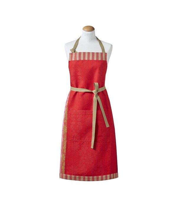 Le Jacquard Français keukenschort Gipsy rubis red