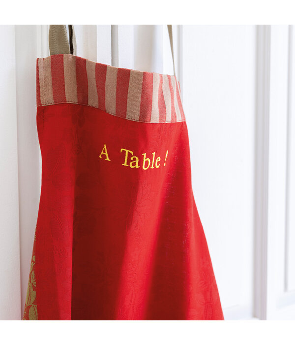 Le Jacquard Français keukenschort Gipsy rubis red