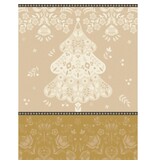 Le Jacquard Français theedoek Féerie yellow