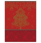 Le Jacquard Français theedoek Féerie red