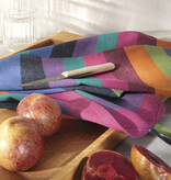 Cawö theedoek katoen Cuisine Lifestyle Blockstreifen 7058 multicolor donker (84), 50x70 cm