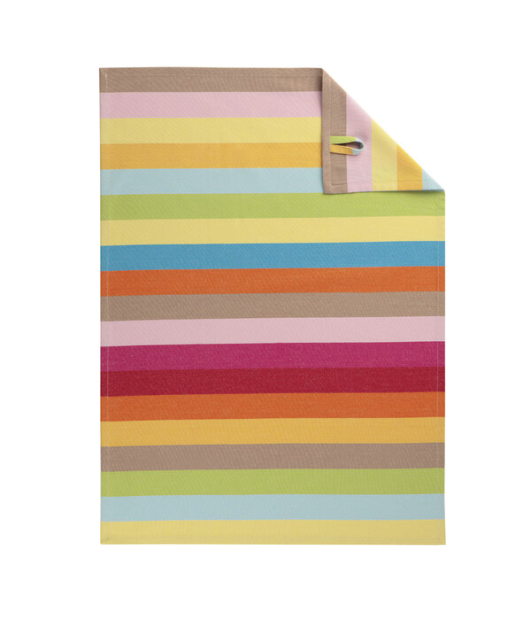 Cawö theedoek katoen Cuisine Lifestyle Blockstrepen 7018 (25), 50x70 cm