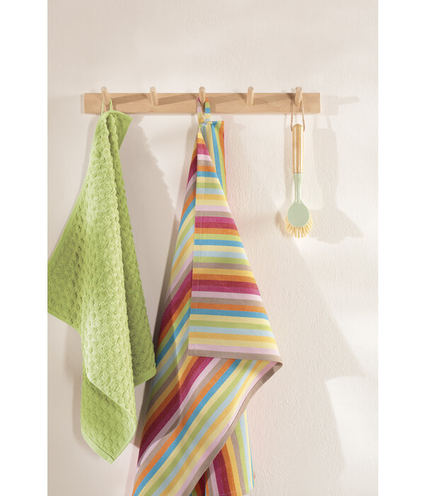 Cawö theedoek katoen Cuisine Lifestyle streifen 7008 multicolor (25), 50x70 cm
