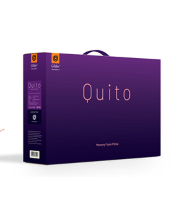 Gilder Quito Forma medium memory foam hoofdkussen, ergonomisch met uitsparing traagschuim kussen
