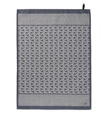 Le Jacquard Français theedoek Empreintes blue cobalt