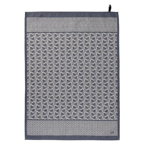 Le Jacquard Français theedoek Empreintes blue cobalt