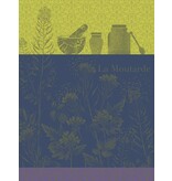 Le Jacquard Français theedoek Moutarde en Fleurs green