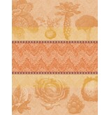 Le Jacquard Français theedoek Jardin des Choux orange