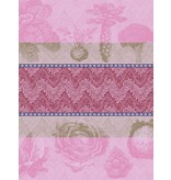 Le Jacquard Français theedoek Jardin des Choux pink