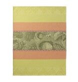 Le Jacquard Français wafel keukenhanddoek Jardin des Choux green