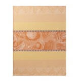 Le Jacquard Français wafel keukenhanddoek Jardin des Choux orange