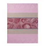 Le Jacquard Français wafel keukenhanddoek Jardin des Choux pink