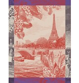 Le Jacquard Français theedoek Paris sur Seine red