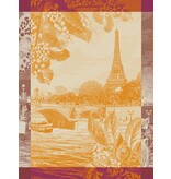 Le Jacquard Français theedoek Paris sur Seine orange