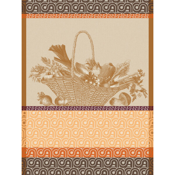theedoek Potager d'hiver orange