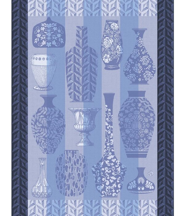 Le Jacquard Français theedoek Poteries blue