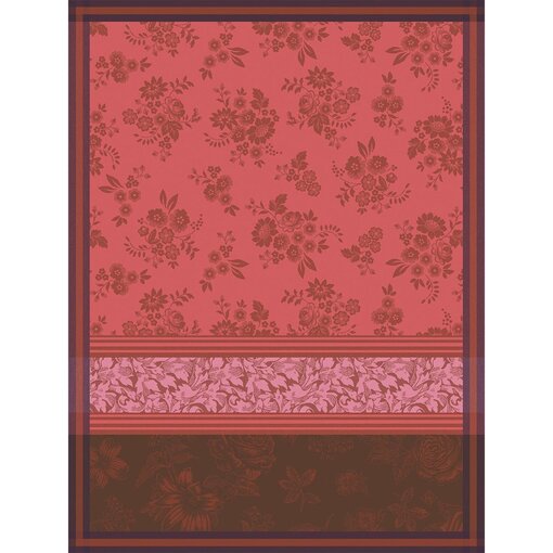 Le Jacquard Français theedoek Romance red