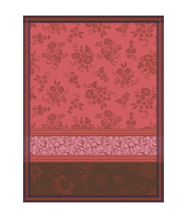 Le Jacquard Français theedoek Romance red