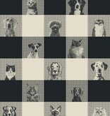 Le Jacquard Français theedoek Truffes black