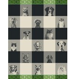 Le Jacquard Français theedoek Truffes black