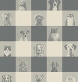 Le Jacquard Français theedoek Truffes grey