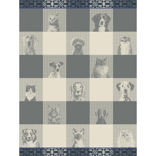 Le Jacquard Français theedoek Truffes grey