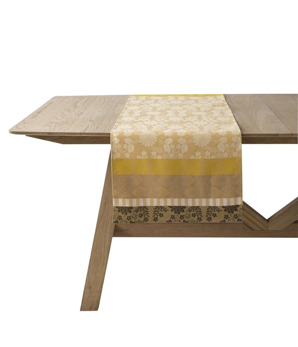 Le Jacquard Français tafellinnen Gipsy desert yellow