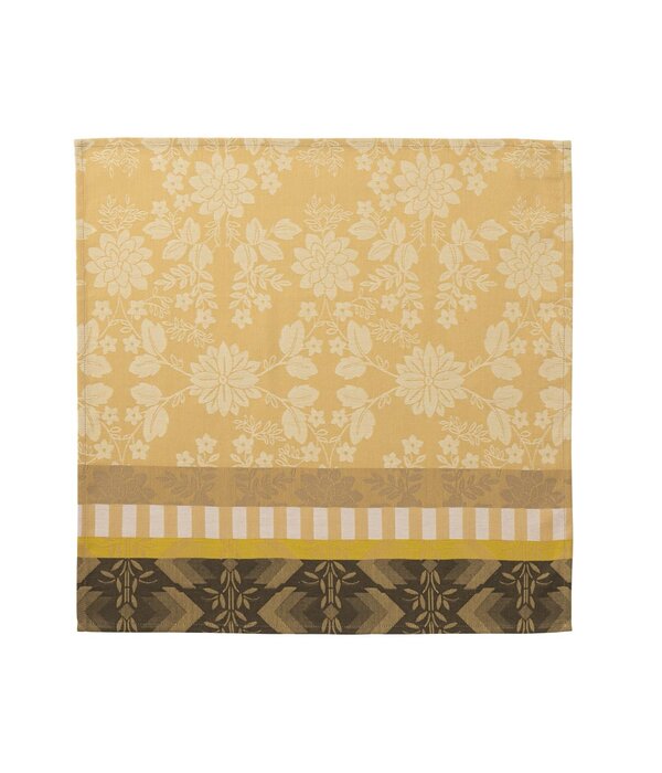 Le Jacquard Français gecoat tafellinnen Gipsy desert yellow