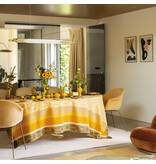 Le Jacquard Français gecoat tafellinnen Gipsy desert yellow