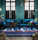 Le Jacquard Français gecoat tafellinnen Gipsy azur blue