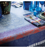 Le Jacquard Français gecoat tafellinnen Gipsy azur blue