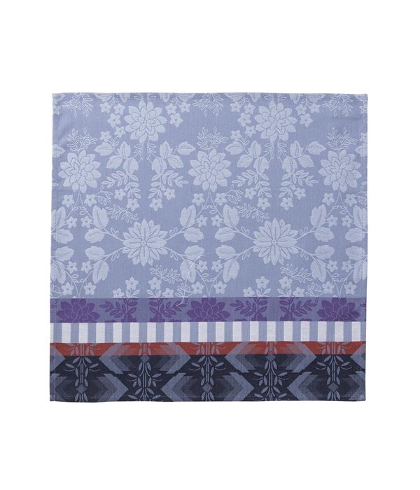 Le Jacquard Français gecoat tafellinnen Gipsy azur blue