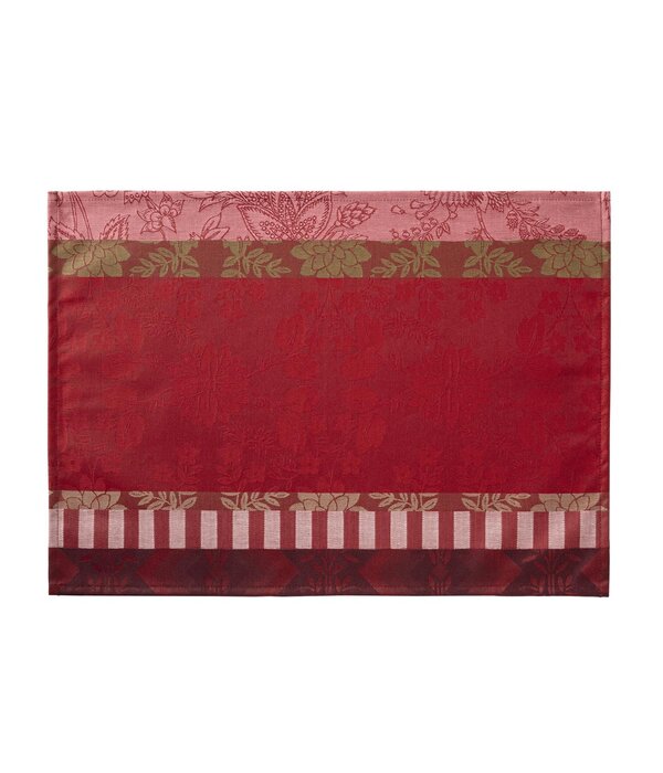 Le Jacquard Français gecoat tafellinnen Gipsy rubis red