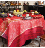 Le Jacquard Français gecoat tafellinnen Gipsy rubis red
