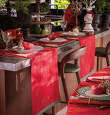 Le Jacquard Français Tafellinnen Féerie sucre d'orge red