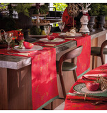 Le Jacquard Français Tafellinnen Féerie sucre d'orge red