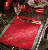 Le Jacquard Français Tafellinnen Féerie sucre d'orge red