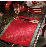 Le Jacquard Français Tafellinnen Féerie sucre d'orge red