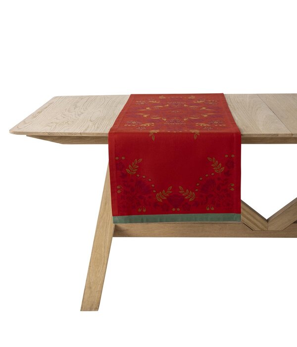 Le Jacquard Français Tafellinnen Féerie sucre d'orge red