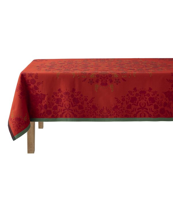 Le Jacquard Français Tafellinnen Féerie sucre d'orge red