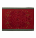 Le Jacquard Français Tafellinnen Féerie sucre d'orge red