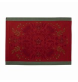 Le Jacquard Français Tafellinnen Féerie sucre d'orge red