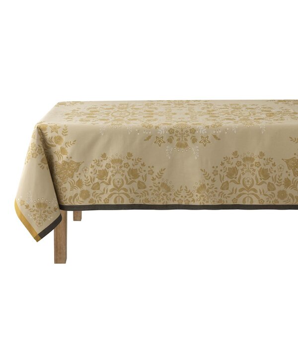 Le Jacquard Français Tafellinnen Féerie pain d'épices yellow