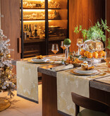 Le Jacquard Français Tafellinnen Féerie pain d'épices yellow