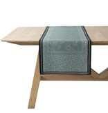 Le Jacquard Français Tafellinnen Romance tendresse green, 100% gekamd linnen