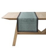 Le Jacquard Français Tafellinnen Romance tendresse green, 100% gekamd linnen